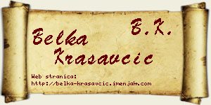 Belka Krasavčić vizit kartica